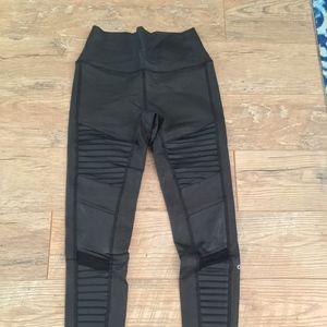 ALO High Waist Moto-Legging in Black